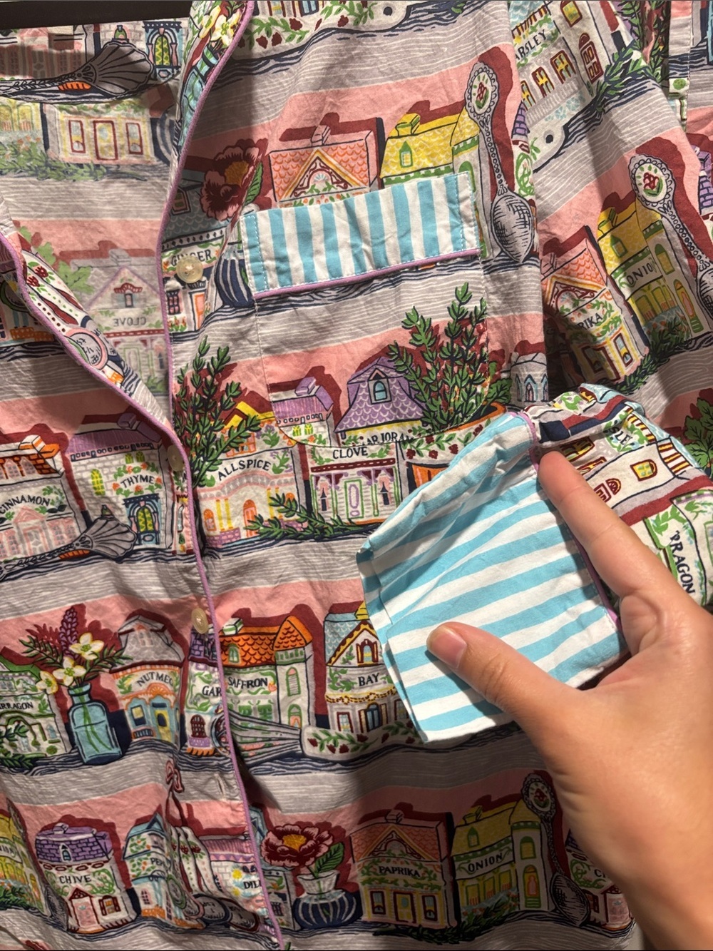 PRINTFRESH x LENOX SPICE VILLAGE pajama set limited edition collaboration xsmall - Picture 4 of 9